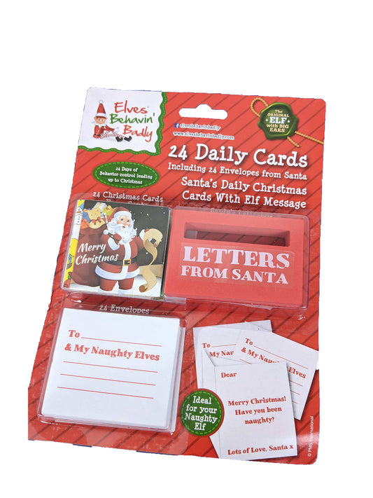 Elves Behavin' Badly Daily Christmas Cards from Santa