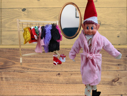 Elves Behavin' Badly Dressing Gown