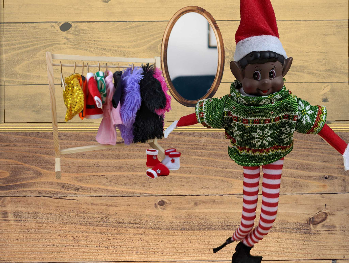 Christmas Elves Behavin' Badly, Elf and accessories Selection